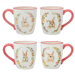 Easter Bunny Garden Mug - Set of 4 Assorted Designs - Anara Lifestyle