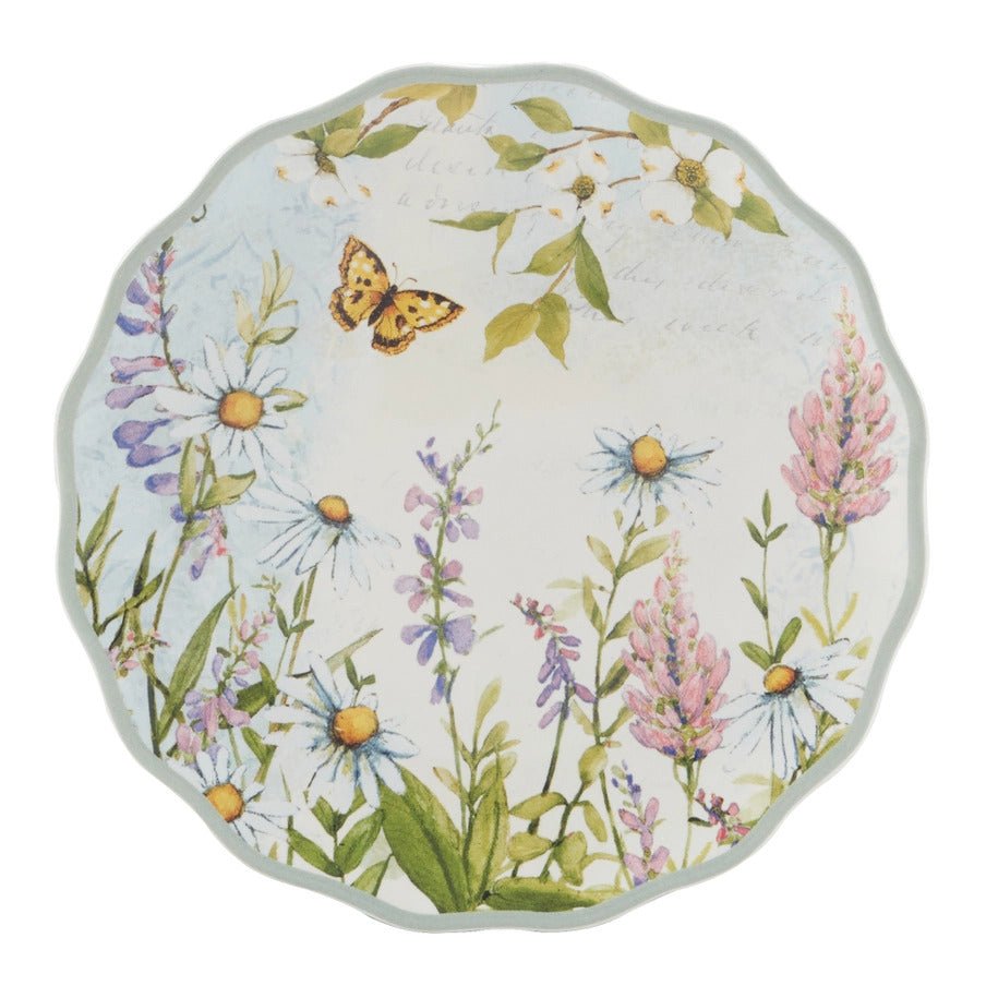 Easter Meadow Canape Plate Round Set of 4 Assorted Designs - Anara Lifestyle