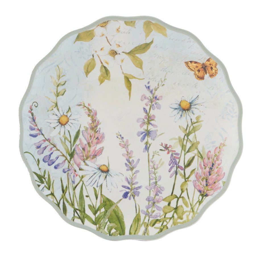 Easter Meadow Canape Plate Round Set of 4 Assorted Designs - Anara Lifestyle