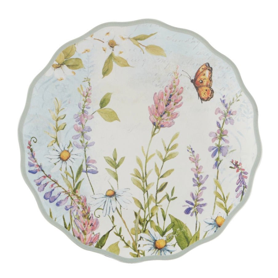 Easter Meadow Canape Plate Round Set of 4 Assorted Designs - Anara Lifestyle