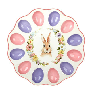 Easter Meadow Round Deviled Egg Plate - Anara Lifestyle