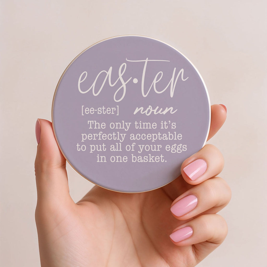 Easter & Spring Ceramic Coasters – Matte Finish Seasonal Collection (4