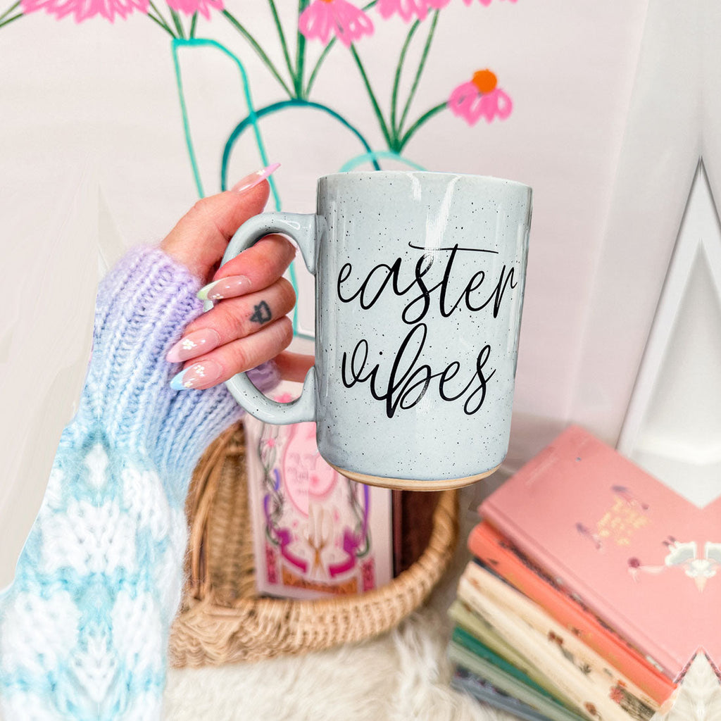 Serving Easter Vibes Coffee Mug – Speckled Spring Ceramic Mug (16.23 oz)