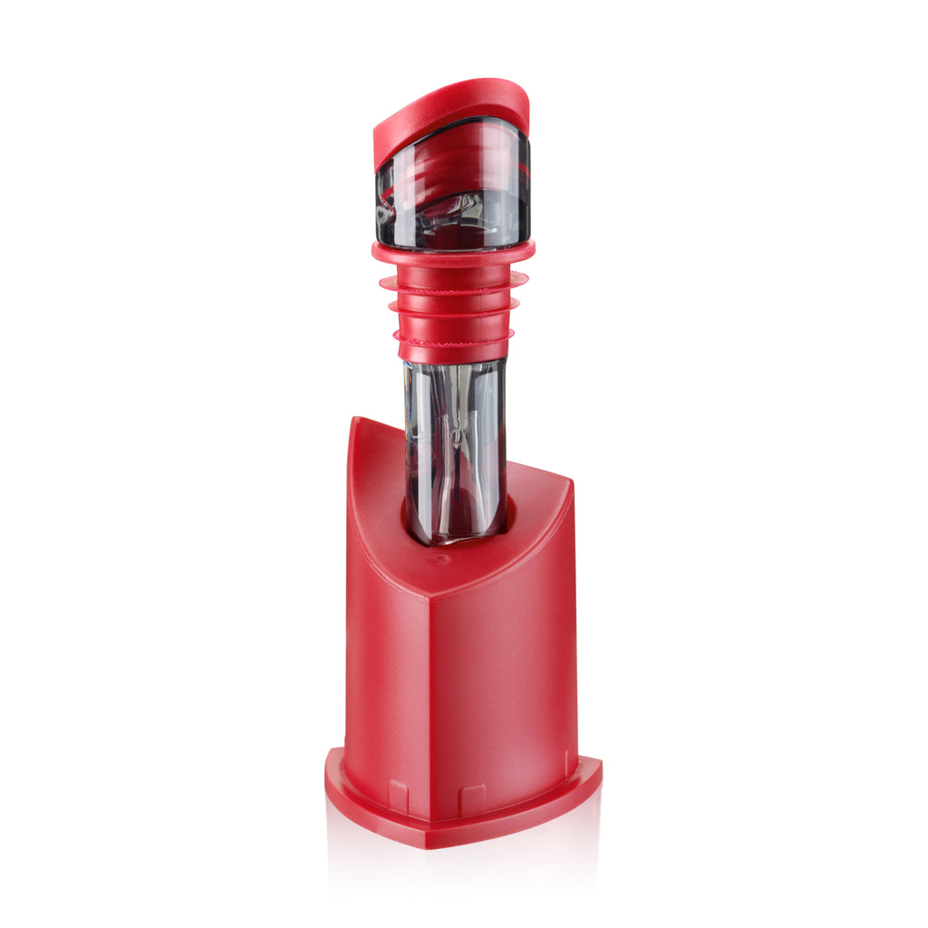 Tilt Wine Aerator in Raspberry