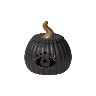 ELMSLIE BLACK PUMPKIN CANDLE HOLDER - Anara Lifestyle