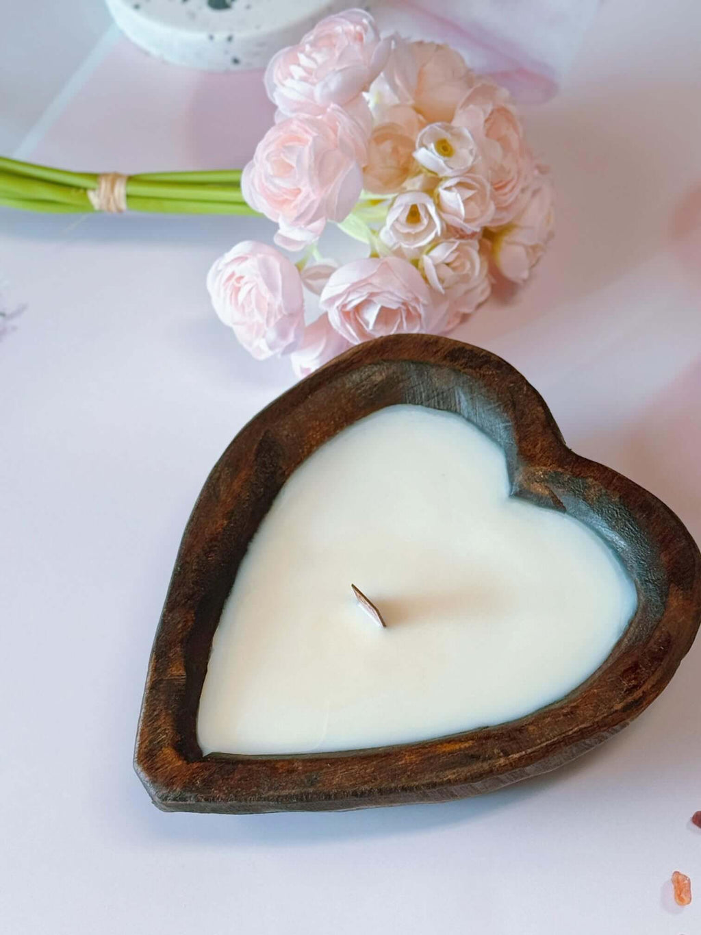 Endless Love Wooden Candle for Romantic Ambiance