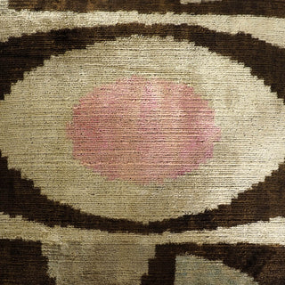 Eye of Ra 2 Silk Velvet Ikat Pillow Cover, 20 x 20