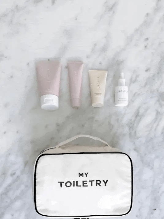 Folding/Hanging Toiletry Case – Cream