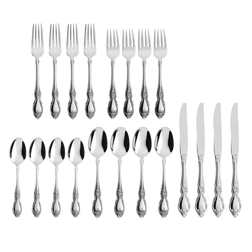 Oneida Louisiana 20-Piece Flatware Set, 18/8 stainless steel (view 3)