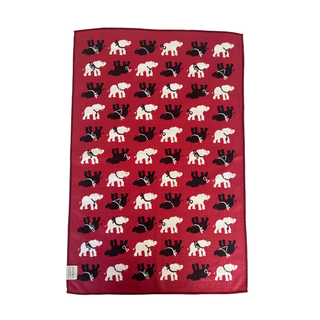 Elegant Spirit Elephant Double-Sided Tea Towel