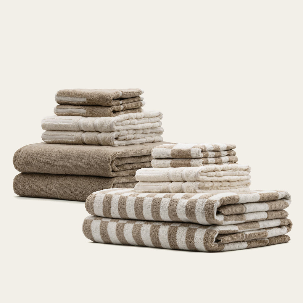 Pietra Checkered Australian Cotton Towels