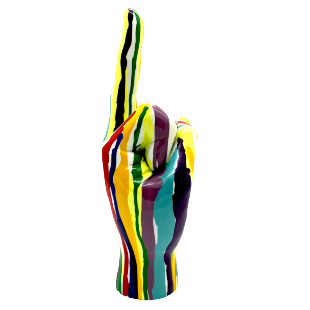 XXL Graffiti Middle Finger Tabletop Sculpture - 11
