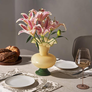 Verdant Bloom Hand-Blown Glass Flower Vase  Décor - 11