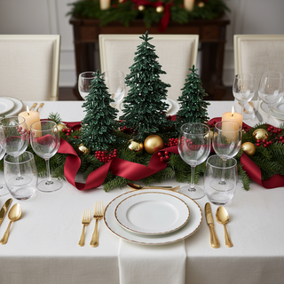 Green Enamel Christmas Tree