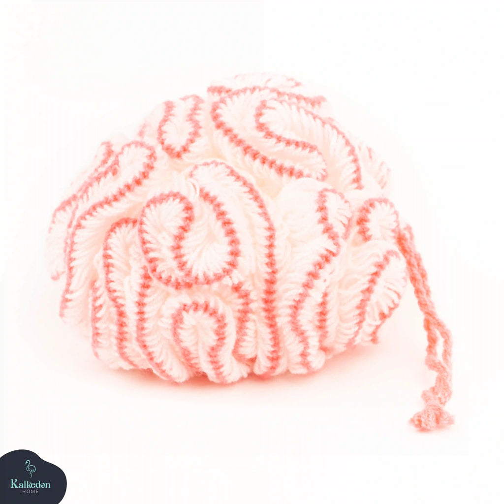 Organic Cotton Shower Pouf | Eco-Friendly Bath Loofah