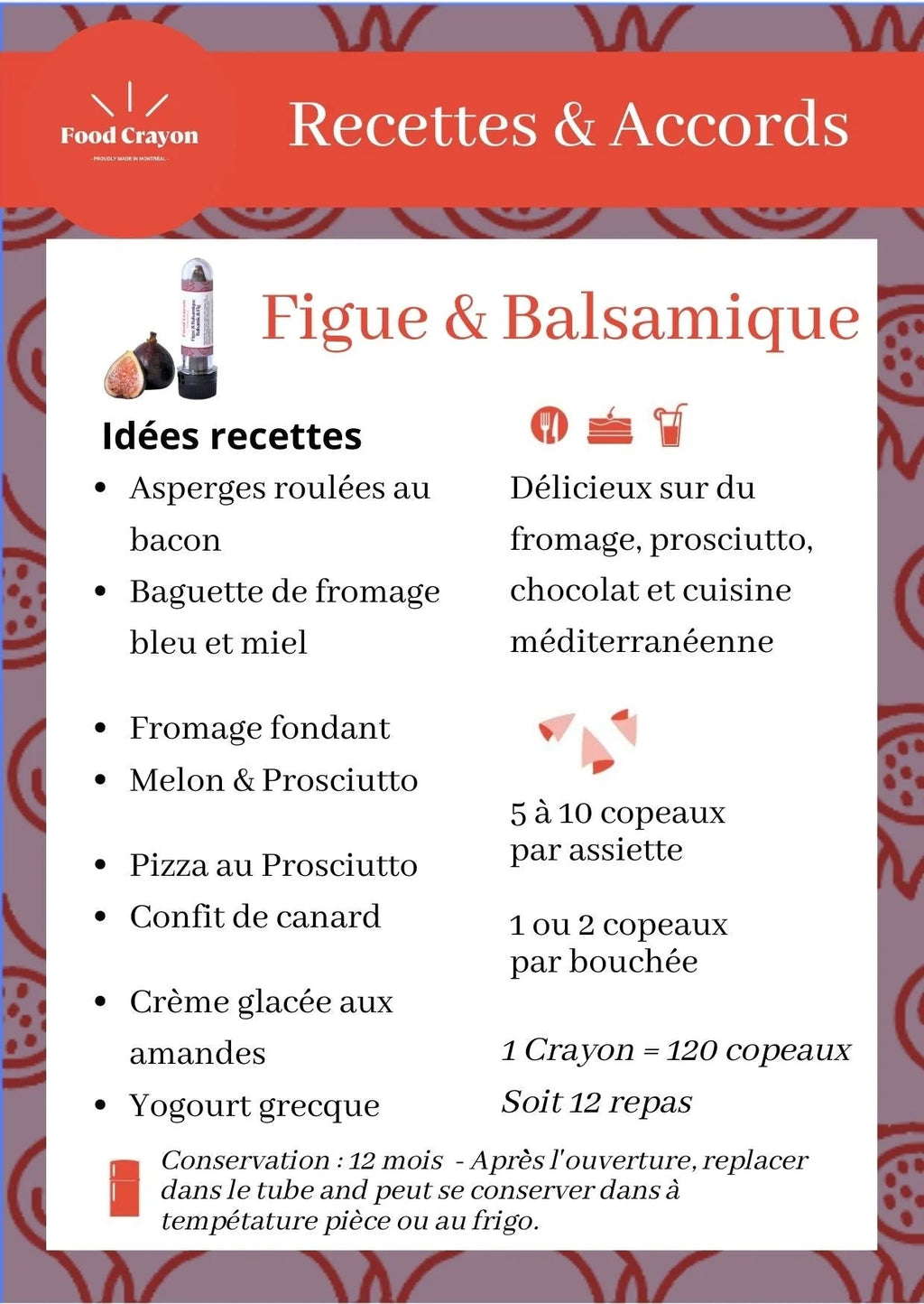 Food Crayon UNO |FIG & BALSAMIC - Anara Lifestyle
