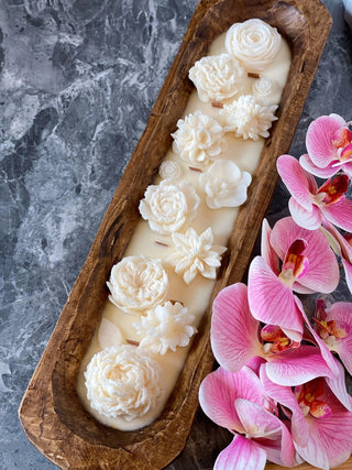 Four Seasons Garden• Luxurious Scented Dough Bowl Candle 26 - Anara Lifestyle