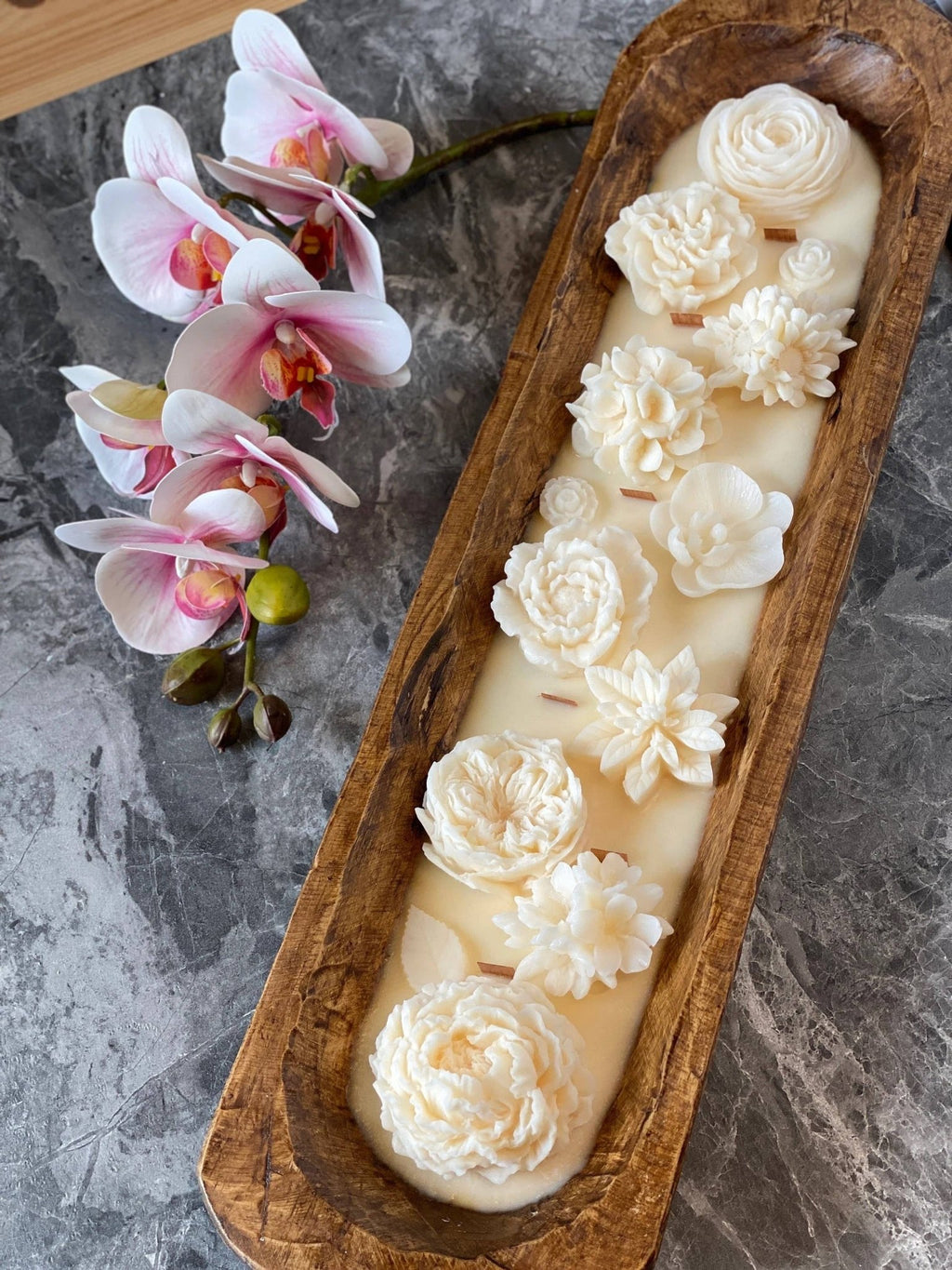 Four Seasons Garden• Luxurious Scented Dough Bowl Candle 26 - Anara Lifestyle