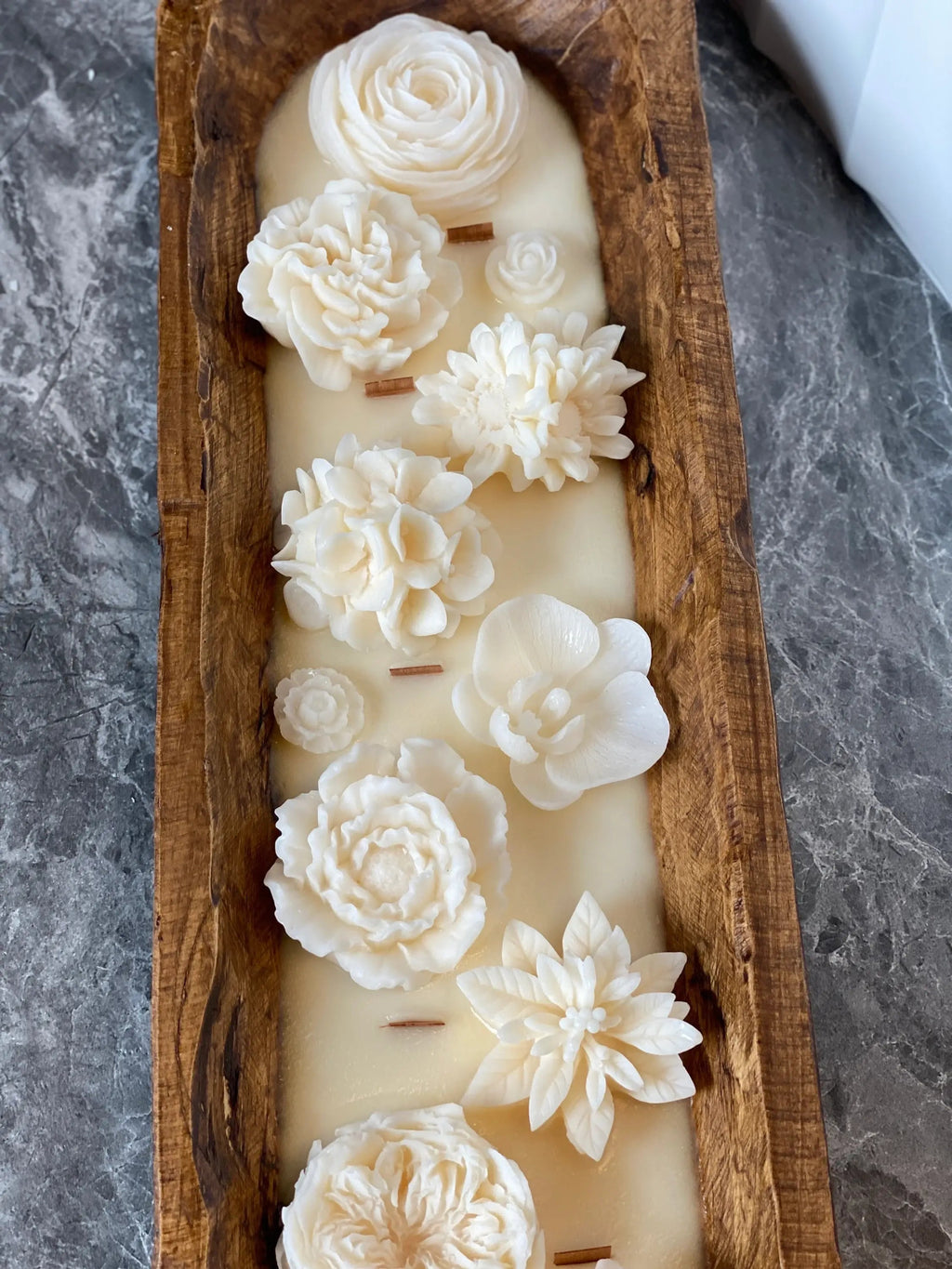 Four Seasons Garden• Luxurious Scented Dough Bowl Candle 26 - Anara Lifestyle