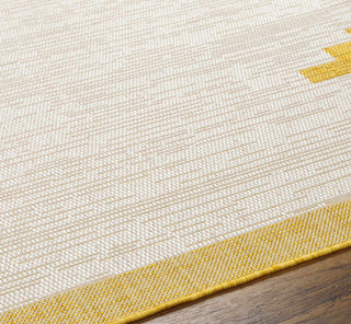 Djugun Yellow Outdoor Rug – Bright Durable Weather-Resistant Patio Carpet