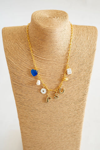 Gameday Charm Necklace - 18k Gold Plated
