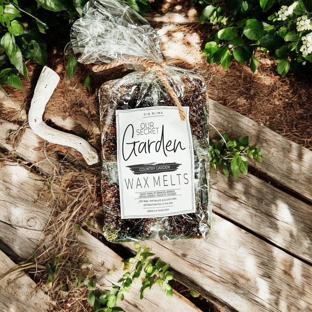Natural XL Secret Garden Wax Melts – Fresh Citrus & Tropical Blend (4 Cubes)