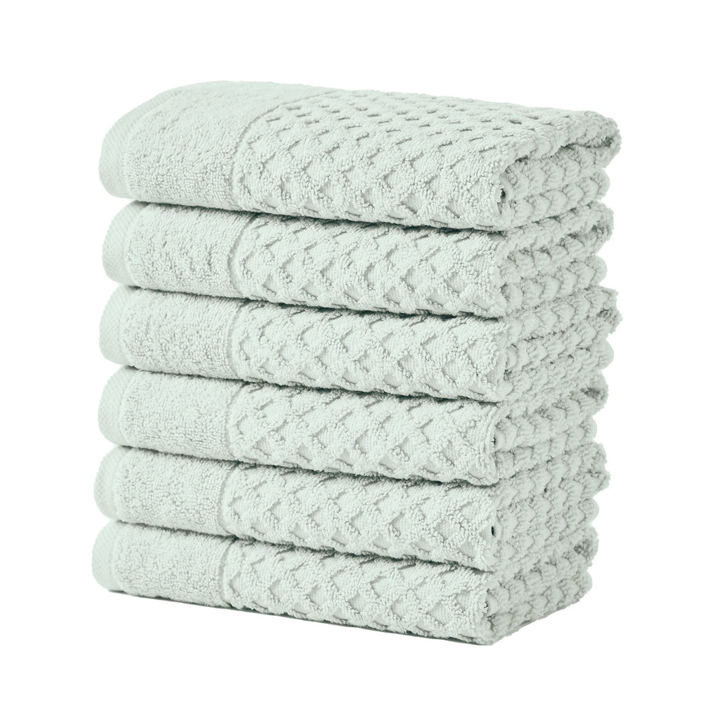 Grayson Cotton Diamond Waffle Weave Bath Towel Set