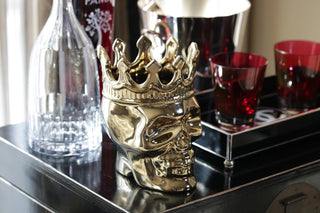 Gold Bonaparte Skull Candle | Monte Cristo Collection - Anara Lifestyle