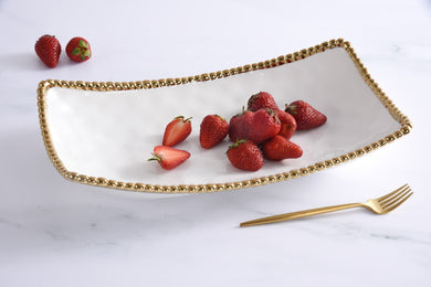 Golden Salerno Rectangular Deep Server - Anara Lifestyle