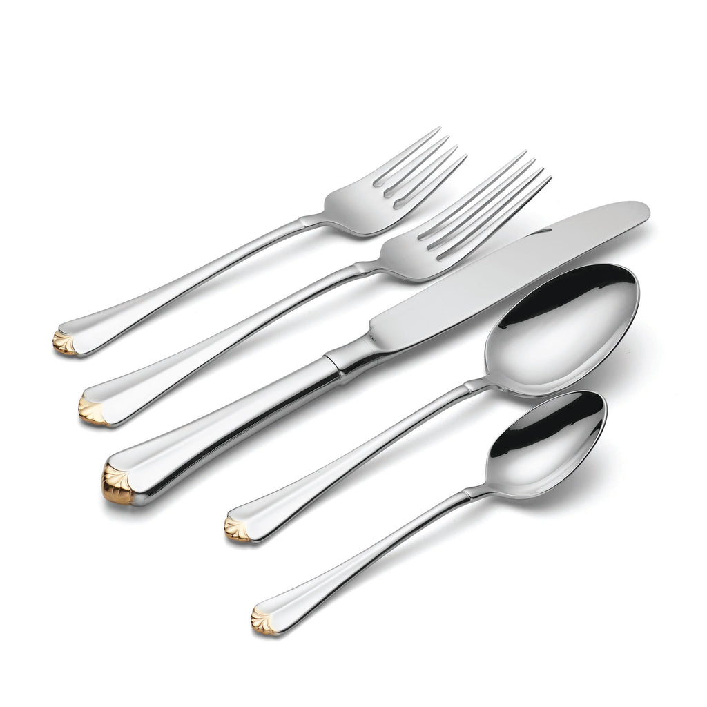 Oneida Golden Juilliard 20-Piece Flatware Set, 18/10 stainless steel (view 3)