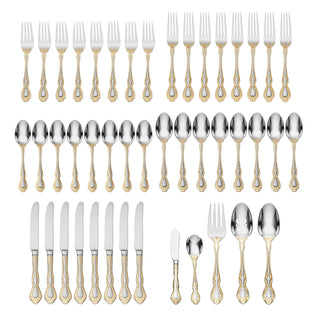 Oneida Golden Mandolina 45-Piece Flatware Set, 18/10 stainless steel (view 3)