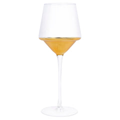 Gold Triangle Glasses Set of 4 | Modern Geometric Glassware