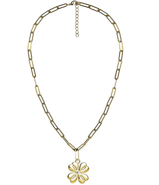 Grace Necklace - 18k Plated Paper Clip Chain-Kristin Kennedy Collection