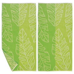 Elegant Vibrant Cotton Beach Towel Set – Boca Collection (2-Pack)
