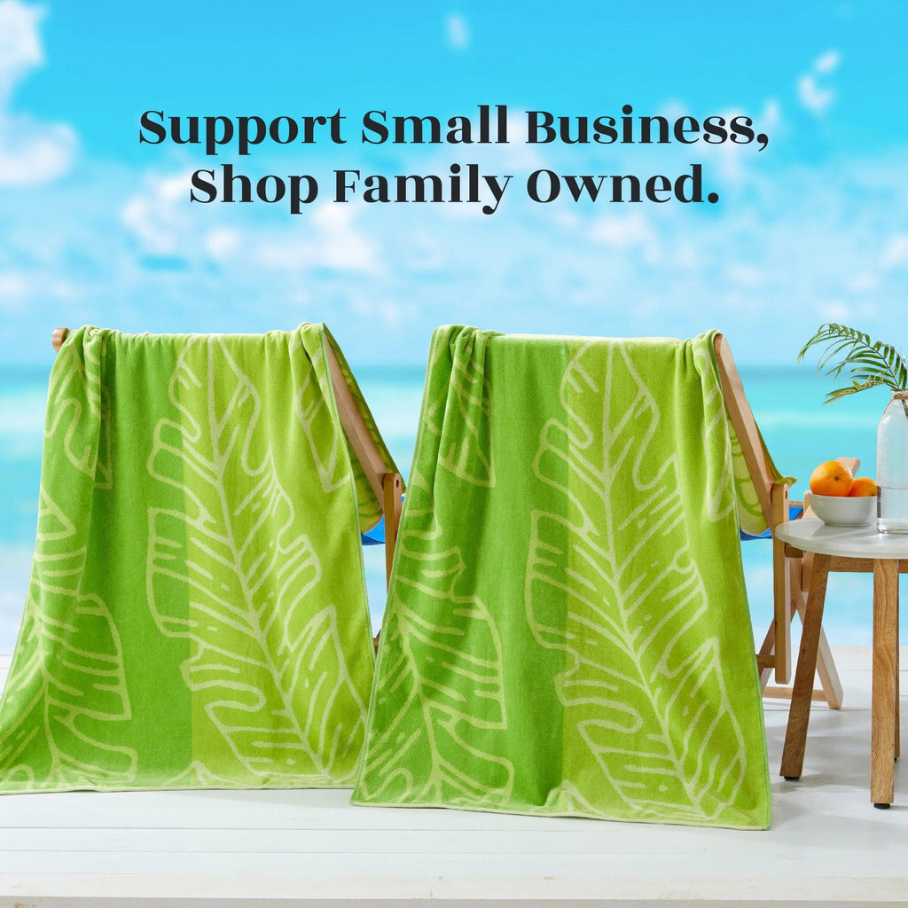 Elegant Vibrant Cotton Beach Towel Set – Boca Collection (2-Pack)