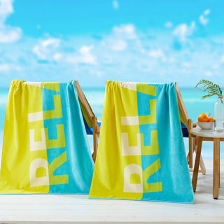 Elegant Vibrant Cotton Beach Towel Set – Boca Collection (2-Pack)