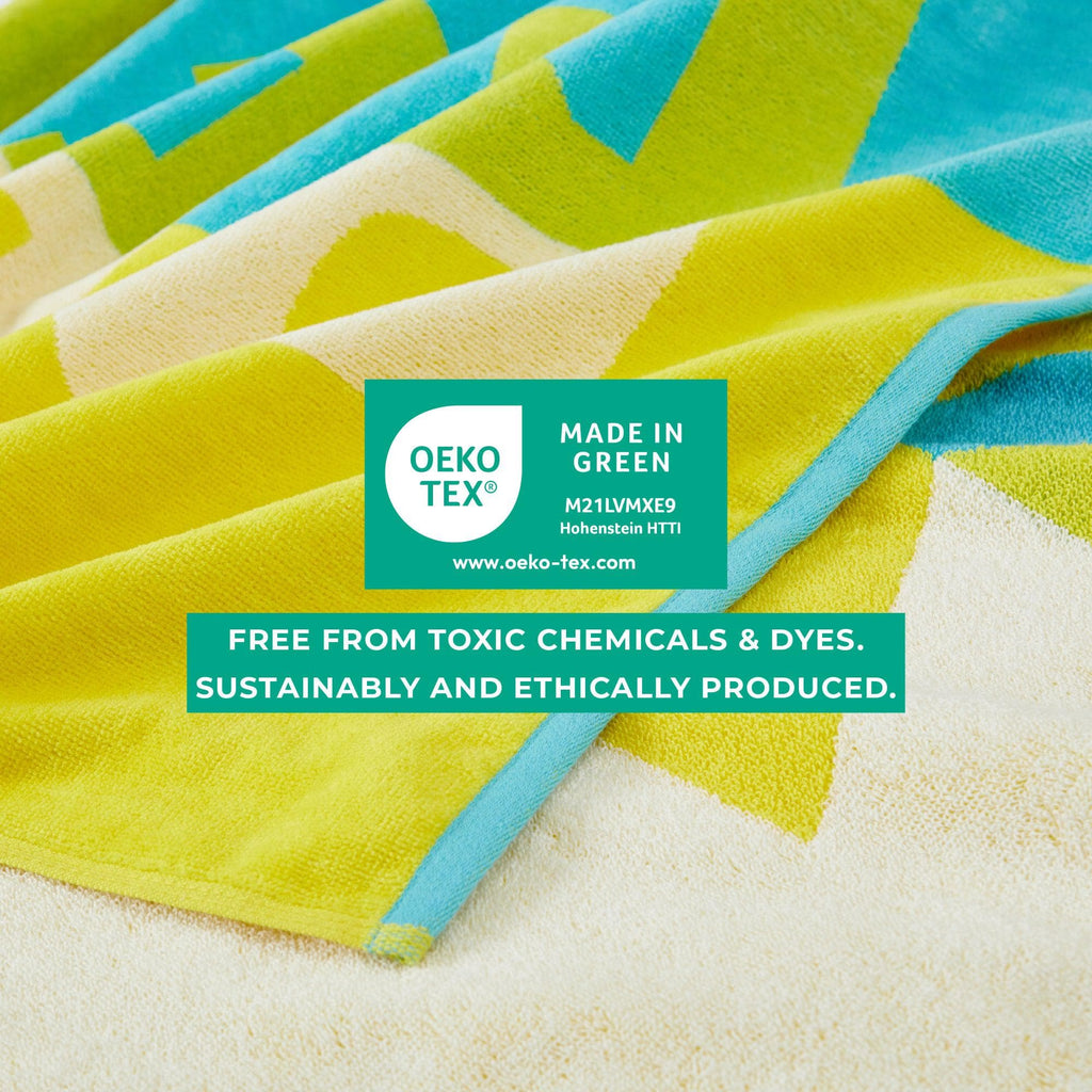 Elegant Vibrant Cotton Beach Towel Set – Boca Collection (2-Pack)