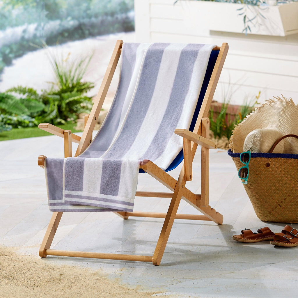 Elegant Oversized Striped Cabana Beach Towel – Edgartown Collection