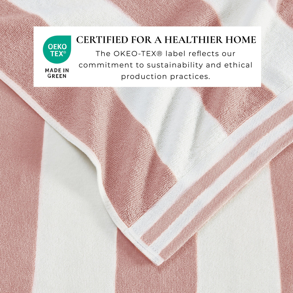 Elegant Oversized Striped Cabana Beach Towel – Edgartown Collection