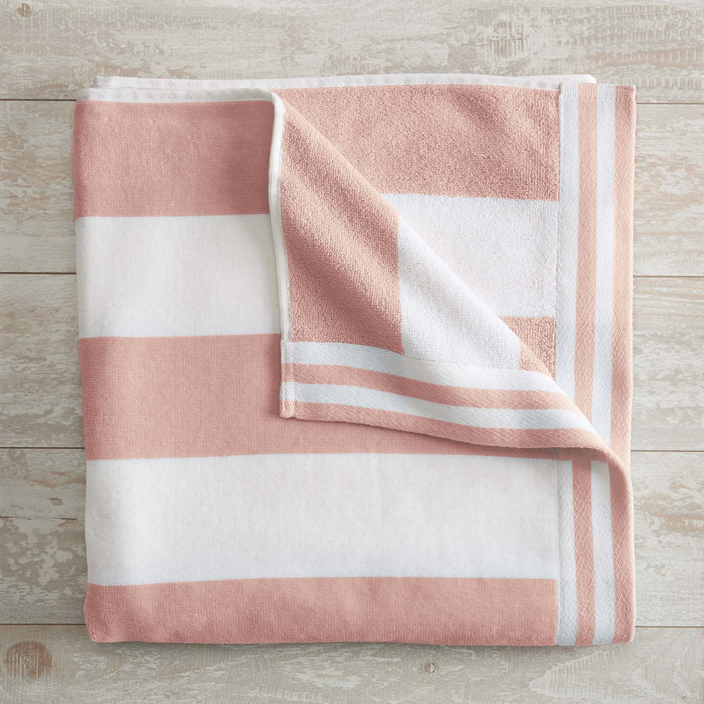 Elegant Oversized Striped Cabana Beach Towel – Edgartown Collection