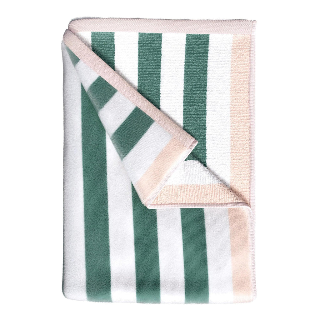 Santa Cruz Oversized Striped Border Cabana Beach Towel