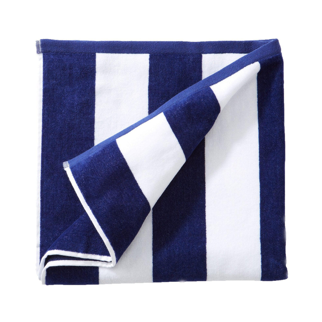 Elegant Cotton Velour Cabana Stripe Beach Towel – Novia Collection