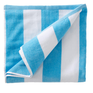 Elegant Cotton Velour Cabana Stripe Beach Towel – Novia Collection