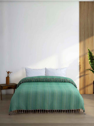 ALA King Size Cotton Blanket | Handwoven Lightweight Throw