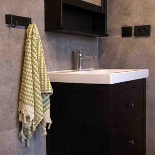 Pom Pom Hand Towel | Organic Turkish Cotton Plush Jacquard Towel