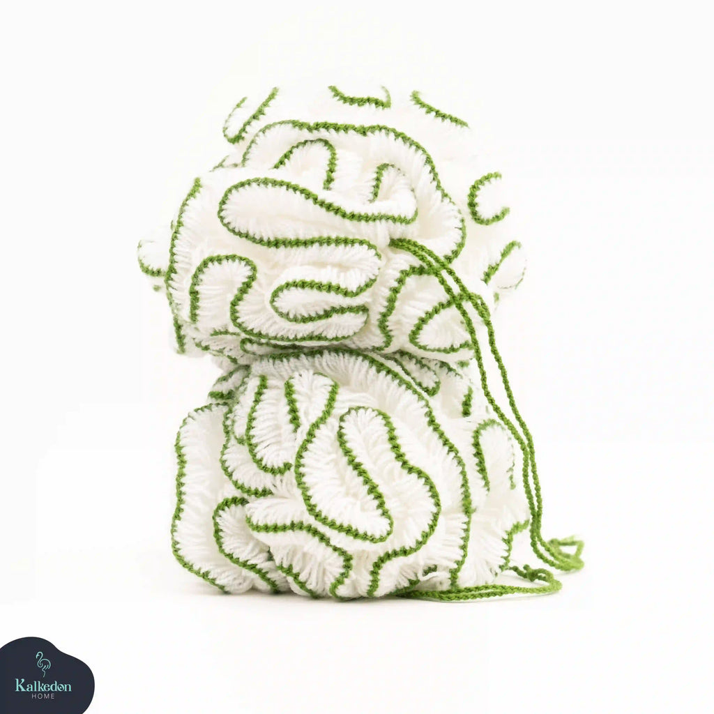Organic Cotton Shower Pouf | Eco-Friendly Bath Loofah