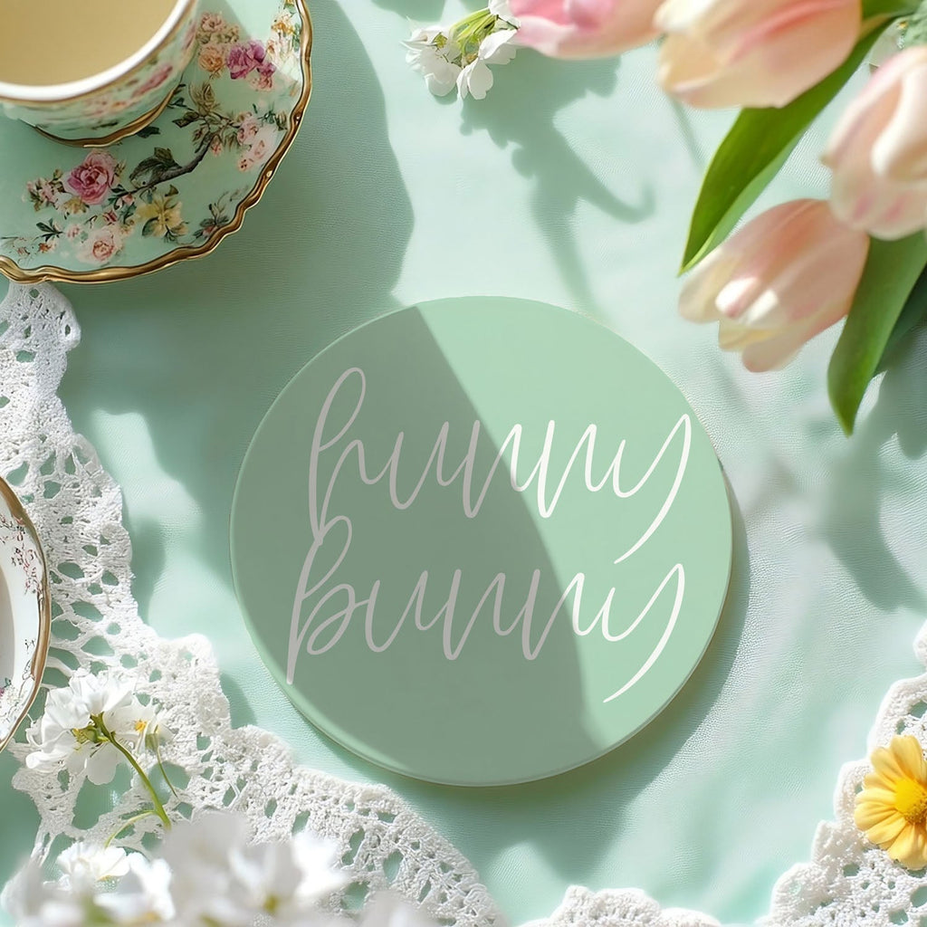 Easter & Spring Ceramic Coasters – Matte Finish Seasonal Collection (4