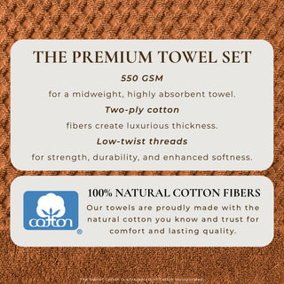 Grayson Cotton Diamond Waffle Weave Bath Towel Set