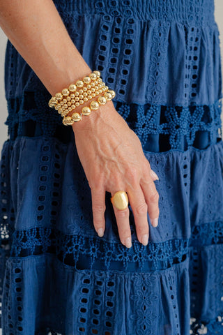 Gwyneth Ring - Brushed Gold - 18k Plated