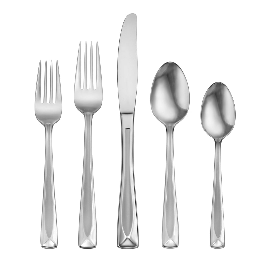 Oneida Lincoln Satin 45-Piece Flatware Set, 18/0 stainless steel